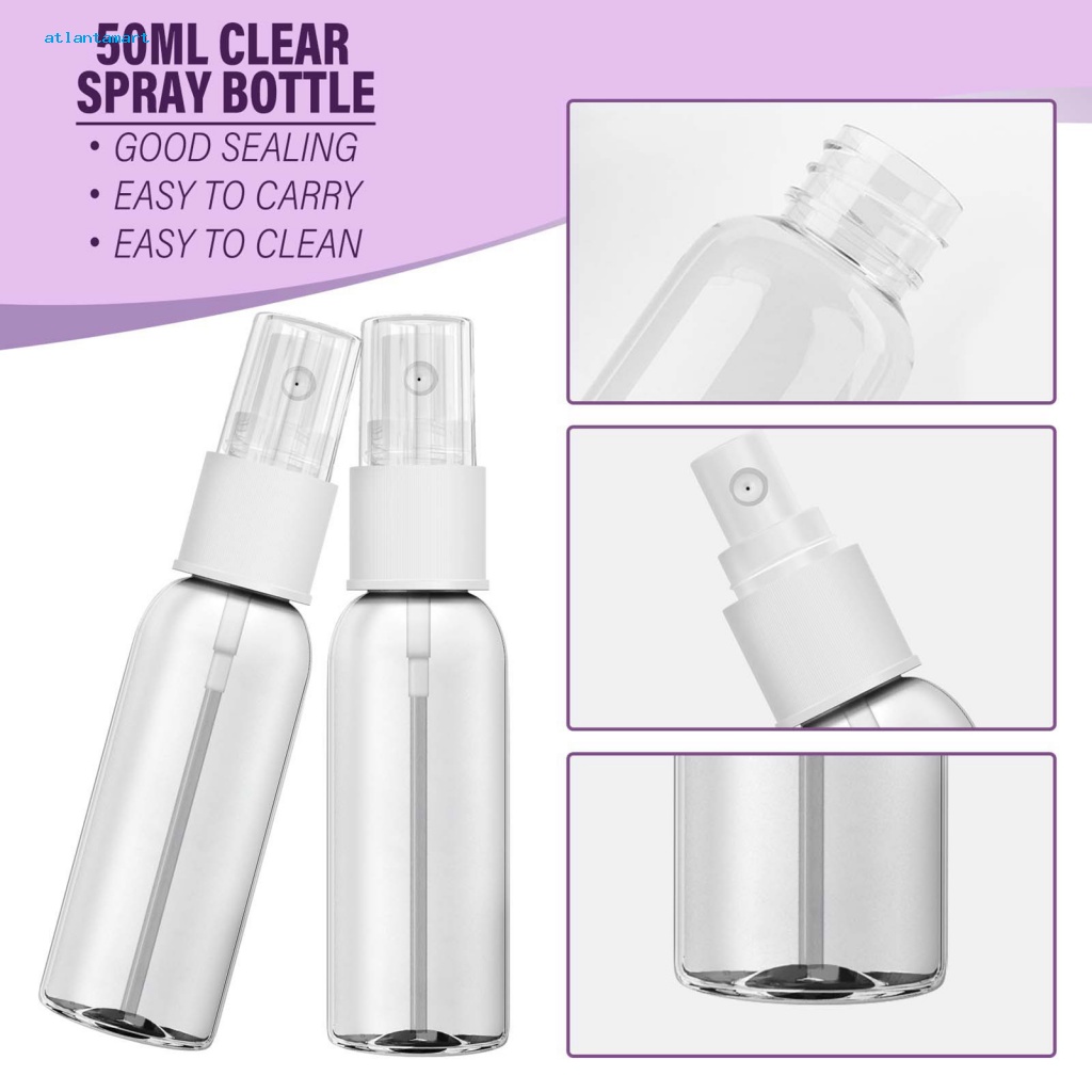 Túi Đựng Đồ Dùng Cao Cấp Tiện Dụng| Bình Xịt Nước Rửa Tay 50ml Trong Suốt Thân Thiện Với Môi Trường