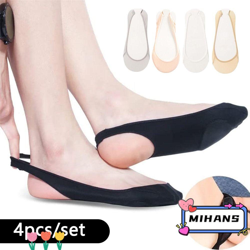 Mih Vớ Thuyền Lót Chân Mang Giày Cao Gót Tàng Hình