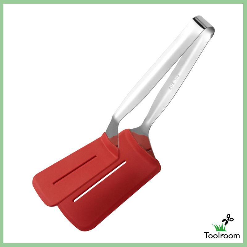 Kẹp Gắp Thịt Làm Bánh Hamburger Bằng Silicone Và Thép Không Gỉ