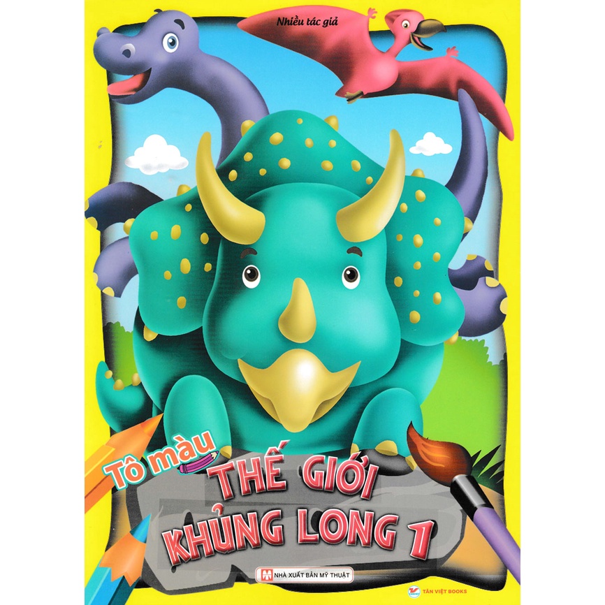 Sách - Tô Màu Thế Giới Khủng Long 1 - TV