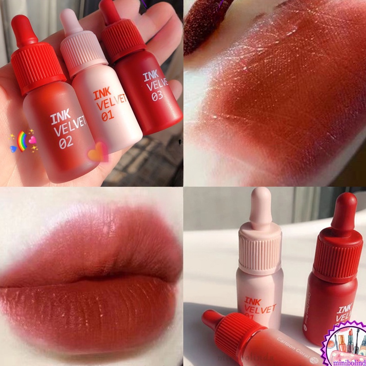 [Hàng mới về]Son Kem Màu Nhung Lì Không Khô Lâu Trôi Kháng Nước