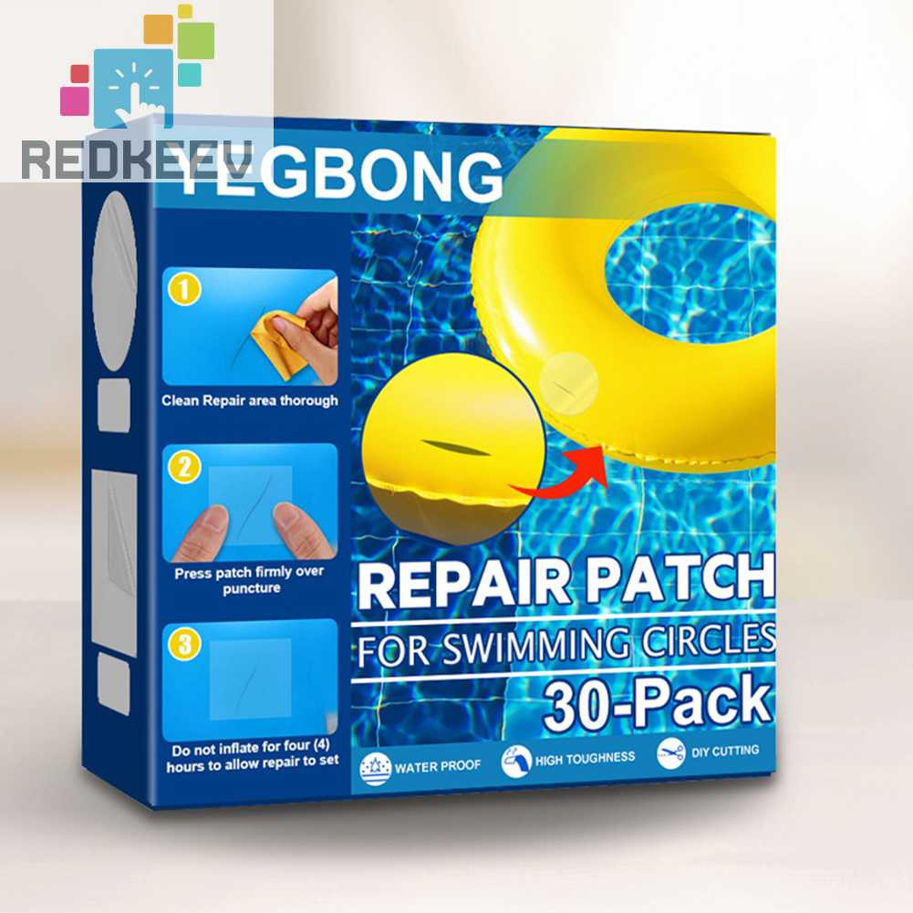 Bộ 30 Miếng Dán Trong Suốt Chống Thấm Nước Chuyên Dụng Cho Đồ Chơi Bơm Hơi