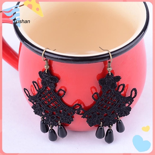 Bông Tai Tua Rua Màu Đen Phong Cách Halloween Cổ Điển