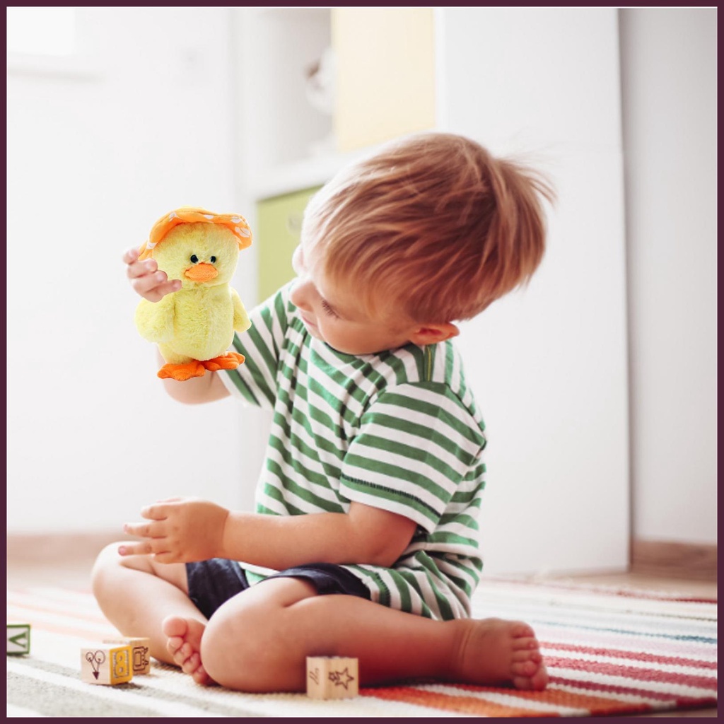 Đồ Chơi Vịt Nhồi Bông Biết Nói Dễ Thương Cho Bé
