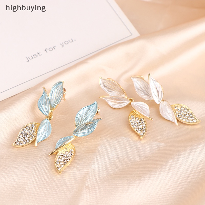 Khuyên Tai Nữ Hình Hai Cây Thánh Giá Màu Sắc Tương Phản Phong Cách Hàn Quốc