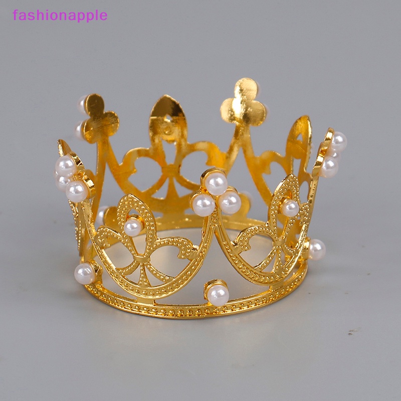 Vương Miện Tròn Bằng Kim Loại Trang Trí Bánh Kem Sinh Nhật