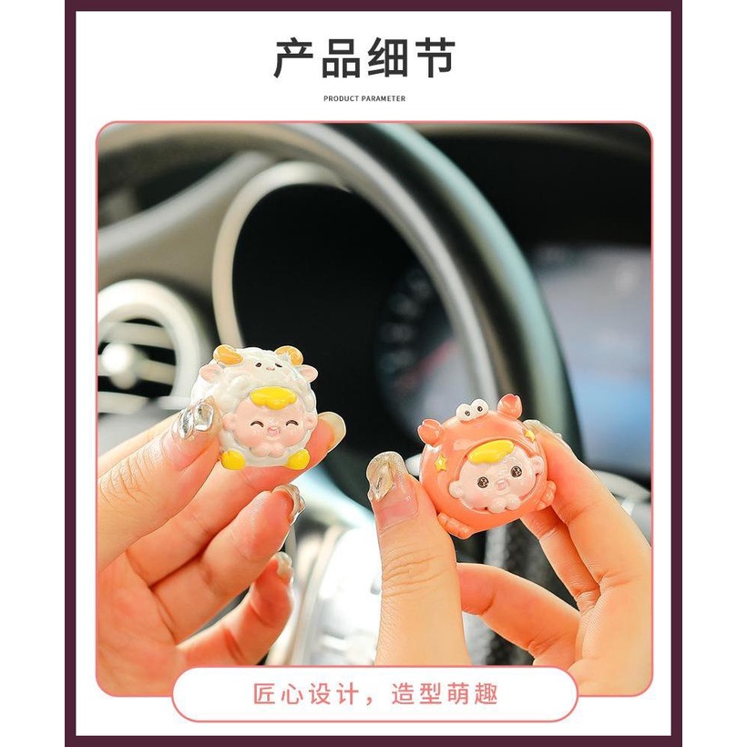 Heo Con Hoạt Hình Bằng Nhựa resin Dễ Thương Để Bàn Trang Trí Văn Phòng Xe Hơi