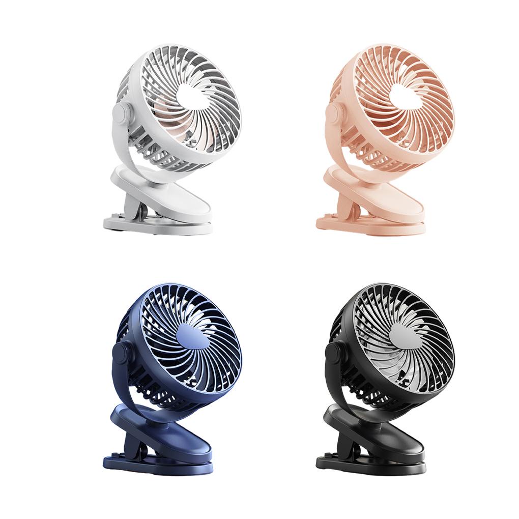 Quạt Làm Mát Để Bàn Đa Năng 3 Tốc Độ Tùy Chọn Kèm Sạc USB Tiện Dụng