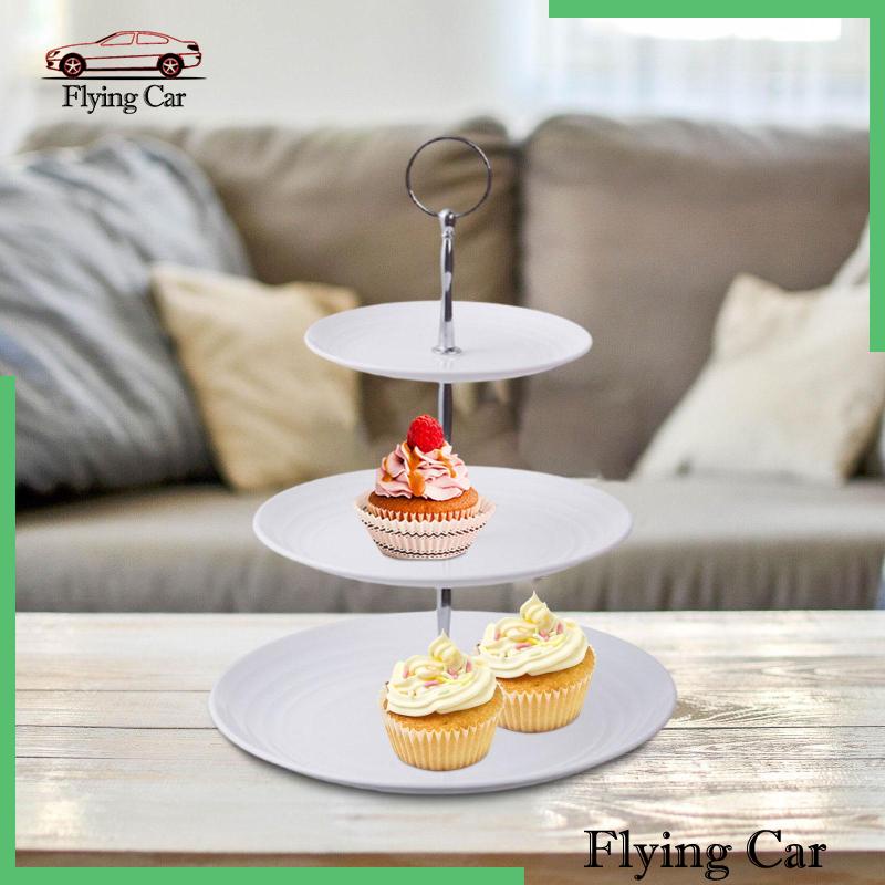 [Lzdjfmy2] Khay Đựng Bánh Kẹo Tráng Miệng 3 Tầng Dành Cho Tiệc Sinh Nhật