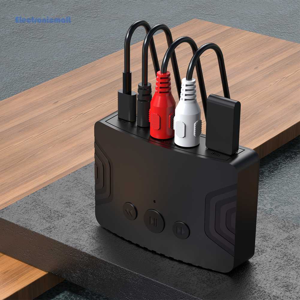 Thiết Bị Chuyển Đổi Âm Thanh Không Dây AUX 2RCA U-Disk Play Hifi Bluetooth 5.3 3.5mm Mall01.vn
