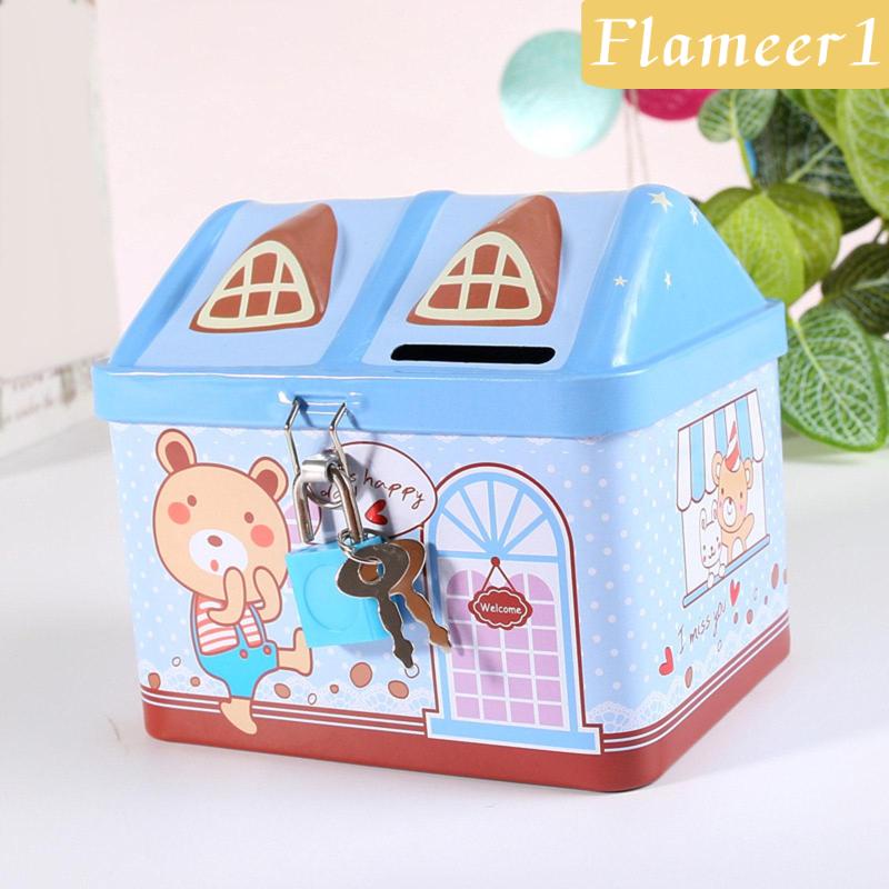 Hộp Đựng Tiền Xu 1] Có Khóa Hoạt Hình Cho Phòng Khách