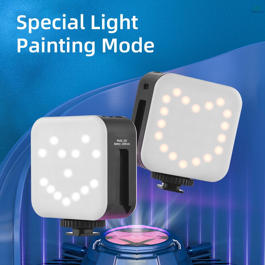 Double-Sided LED Fill Light Clip-on Pocket RGB Video Light 2500K-9000K Dimmable 24 Scene Lighting Effects Built-in Battery with Screen Clip for Vlog Selfie Live Streaming Video Conference Lighting