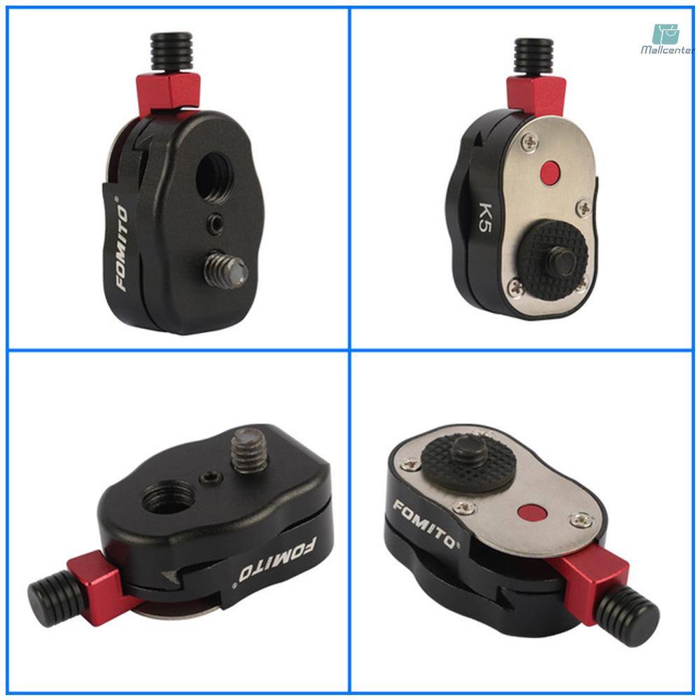 Mini Quick Release Plate With 3/8 Inch Screw Hole and &amp; 1/4 Inch Screw for Monitors DSLR Cameras &amp; Other Cameras