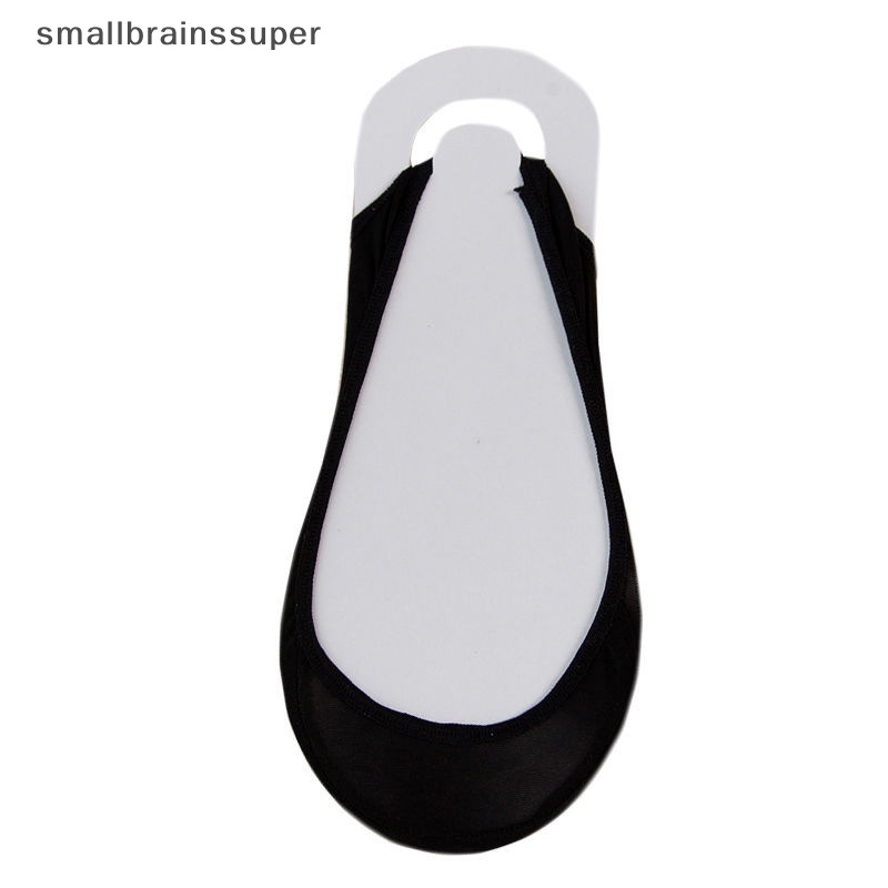 Smallbrainssuper Vớ Lụa Vô Hình Miệng Nông Siêu Mỏng Chống Trượt Hai Nửa Chân SBS