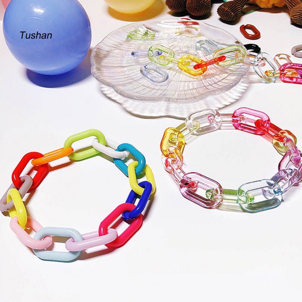 Vòng Tay Resin Màu Cầu Vồng Thời Trang Cho Nữ