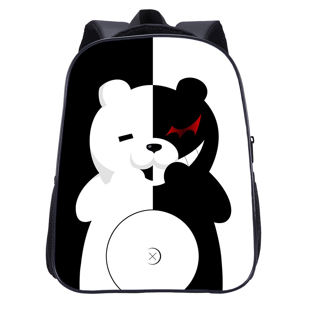 Ba Lô Đi Học Mini 14 Inch Hai Lớp Họa Tiết Hoạt Hình Xinh Xắn Dành Cho Bé