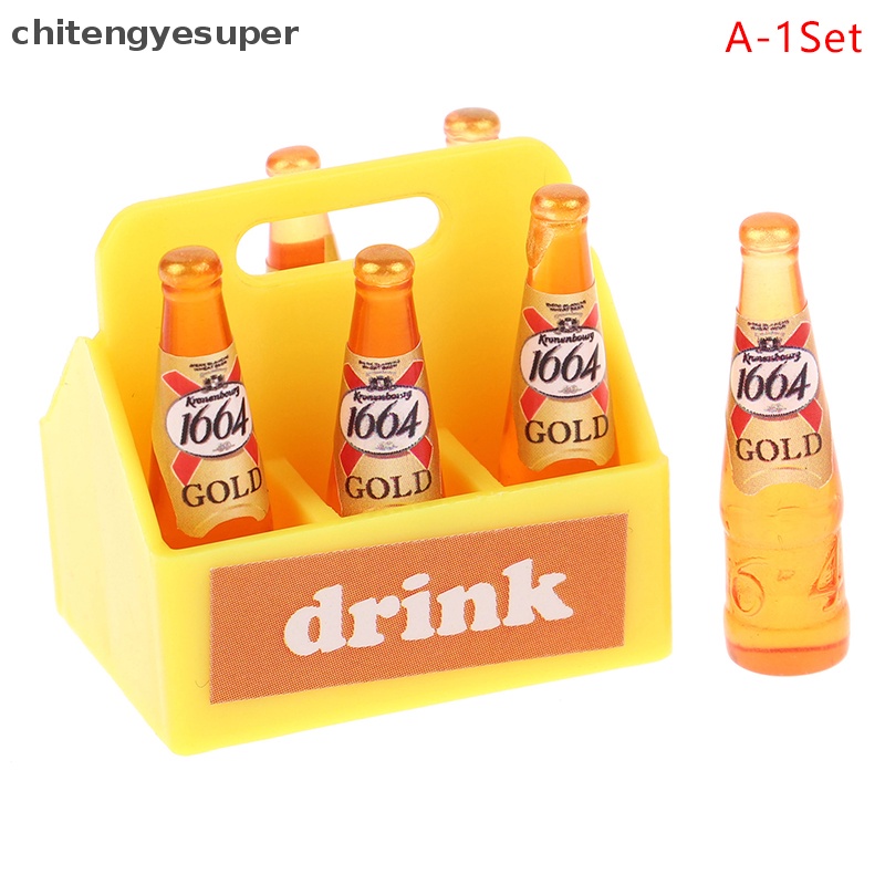 1 Bộ Chai Bia Thu Nhỏ 1: 12 Dùng Để Trang Trí Nhà Búp Bê