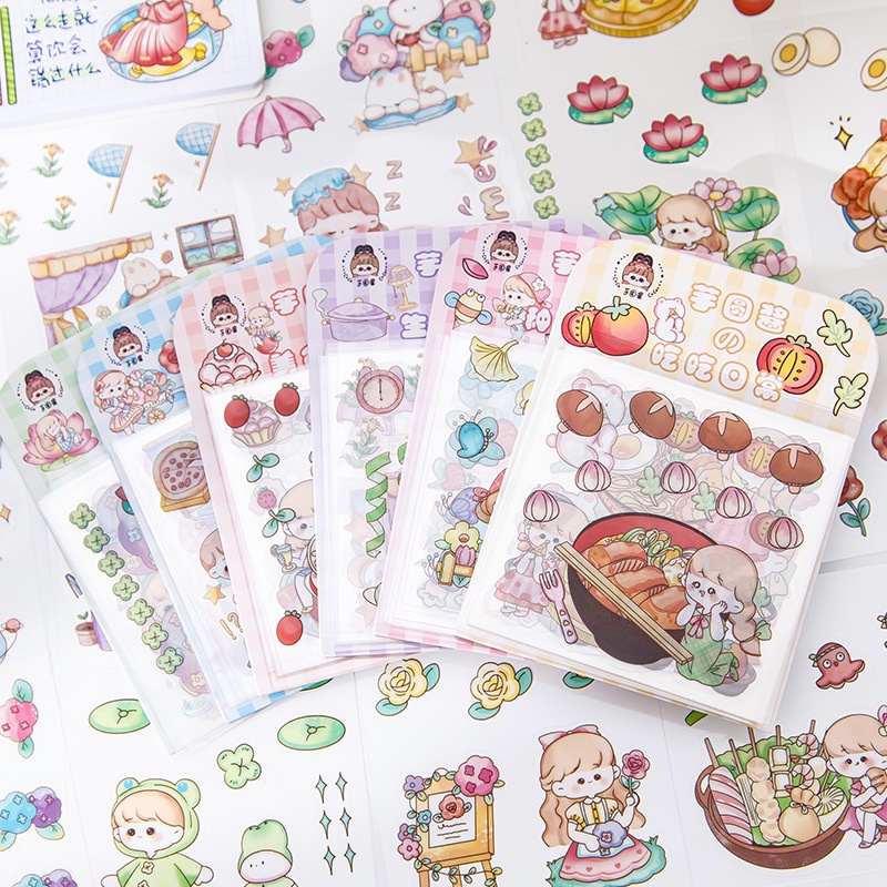 Túi 20 Miếng Dán Chống Thấm Nước Dễ Thương Trang Trí Laptop / Điện Thoại