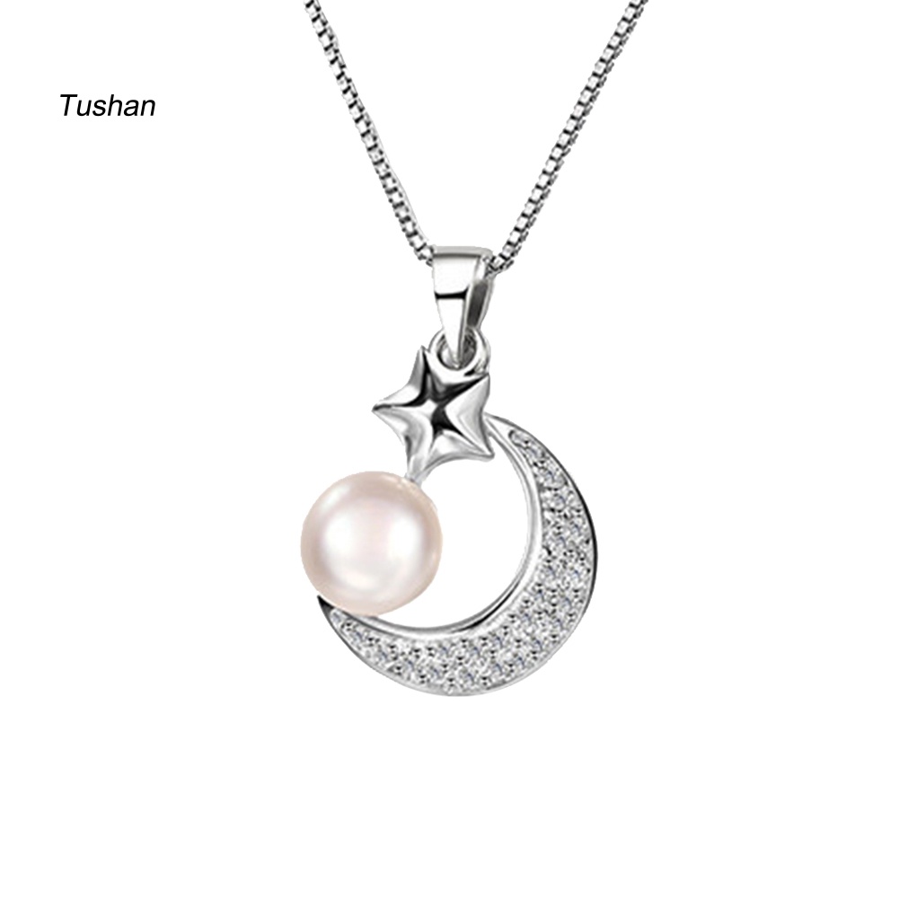 Vòng cổ MặT HìNh Ngôi Sao ĐíNh Kim Cương Giả ThờI Trang Cho Nữ