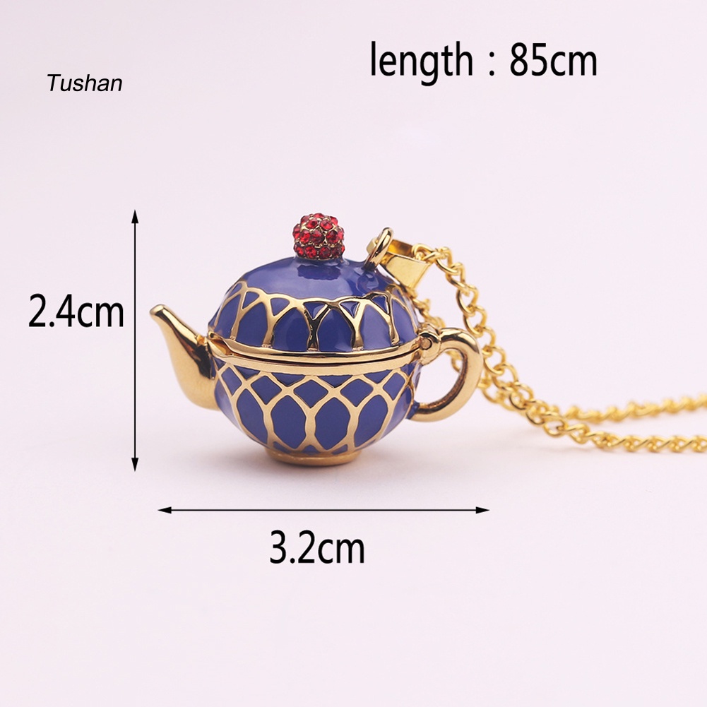 Vòng cổ Mặt Hình Ấm Trà Đính Đá Thời Trang Cho Nữ