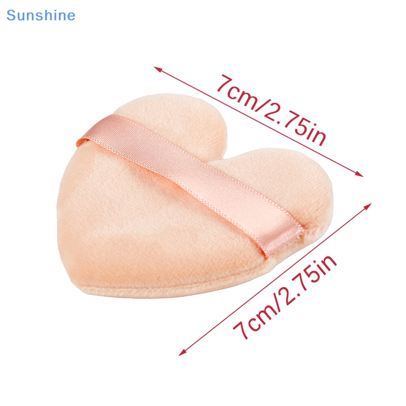 Set 2 Mút Trang Điểm Trái Tim Mini Tiện Dụng