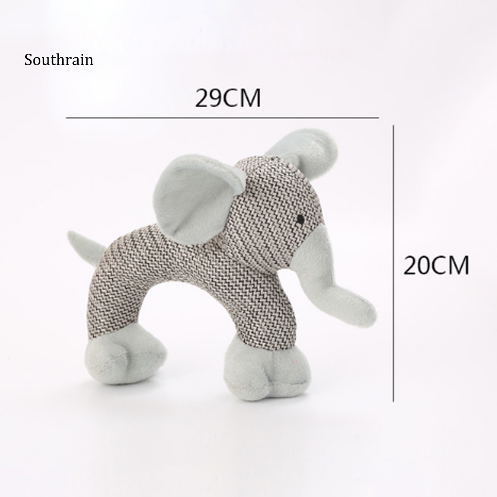 Đồ Chơi Nhồi Bông Chống Cắn Mài Răng Hình Động Vật Cho Thú Cưng