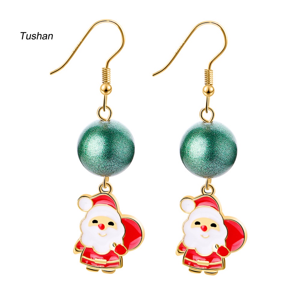 1 Đôi Bông Tai Hình Ông Già Noel Dễ Thương Cho Nữ