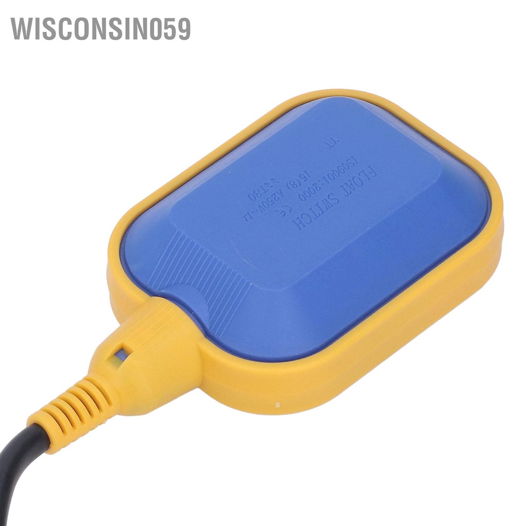 Wisconsin059 Cáp 7m Van phao Công tắc điều khiển mực nước Bảo vệ IP68 cho bể chứa dầu kiềm axit yếu 250V‑