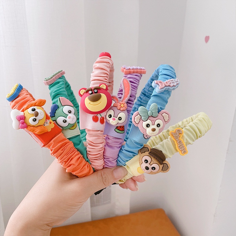 ẢNH THÂT_Cài Tóc Xếp Ly Họa Tiết Hoạt Hình Xinh Xắn Cho Bé Gái