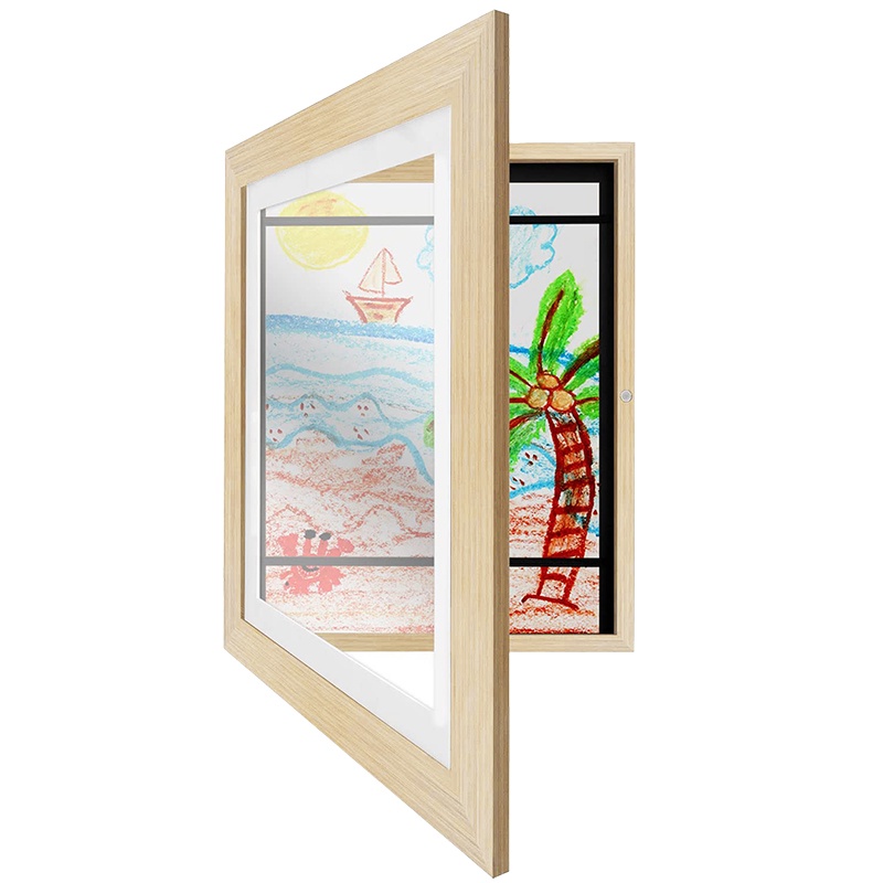 Khung Tranh Sơn Dầu Lật Bằng Gỗ Dành Cho Trẻ Em