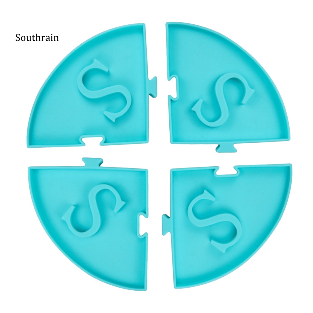 Bộ 4 Đĩa Silicone Đựng Thức Ăn Chậm Dành Cho Thú Cưng