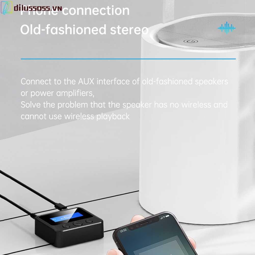 Bộ Nhận Tín Hiệu Âm Thanh Bluetooth 5.0 Không Dây 3.5mm AUX RCA