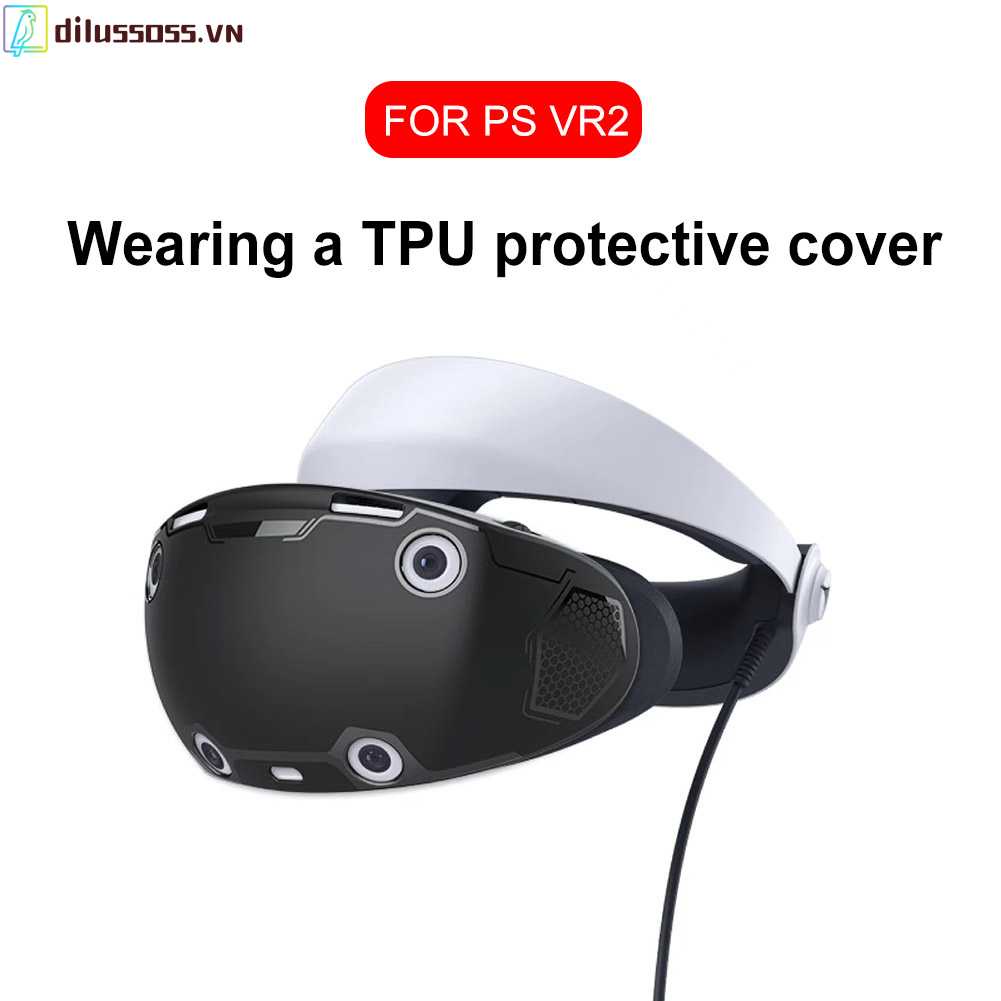 Vỏ Bọc Đầu Tai Nghe Bằng Silicon TPU Bền Chống Nước Chống Bụi Chống Trượt Cho PS VR2