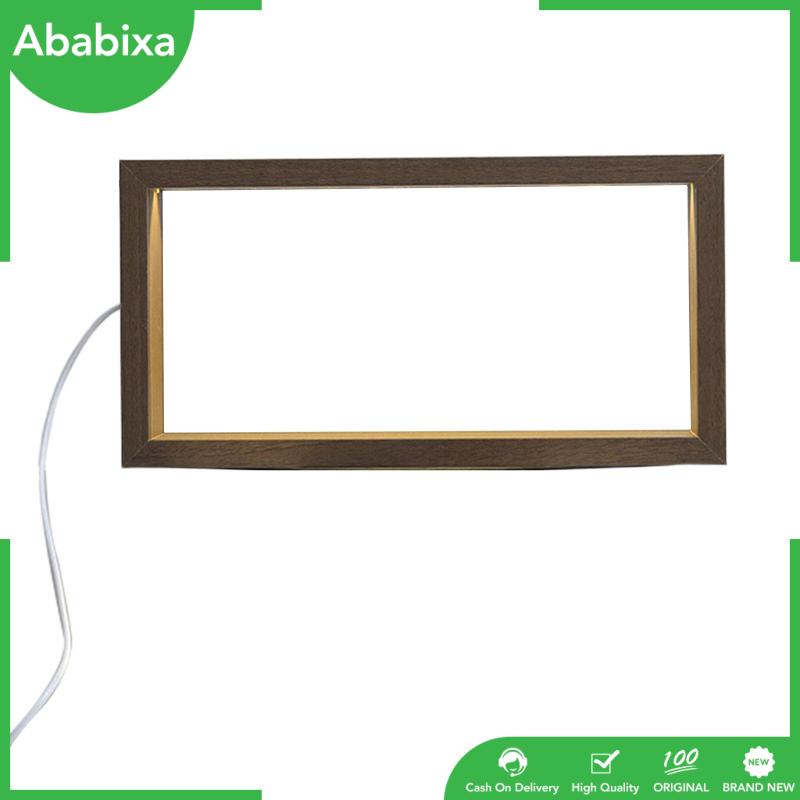 [Ababixa] Khung Gỗ Acrylic Hình Chữ Nhật Trưng Bày Ảnh Thủ Công Để Bàn Trang Trí Bằng Gỗ Acrylic