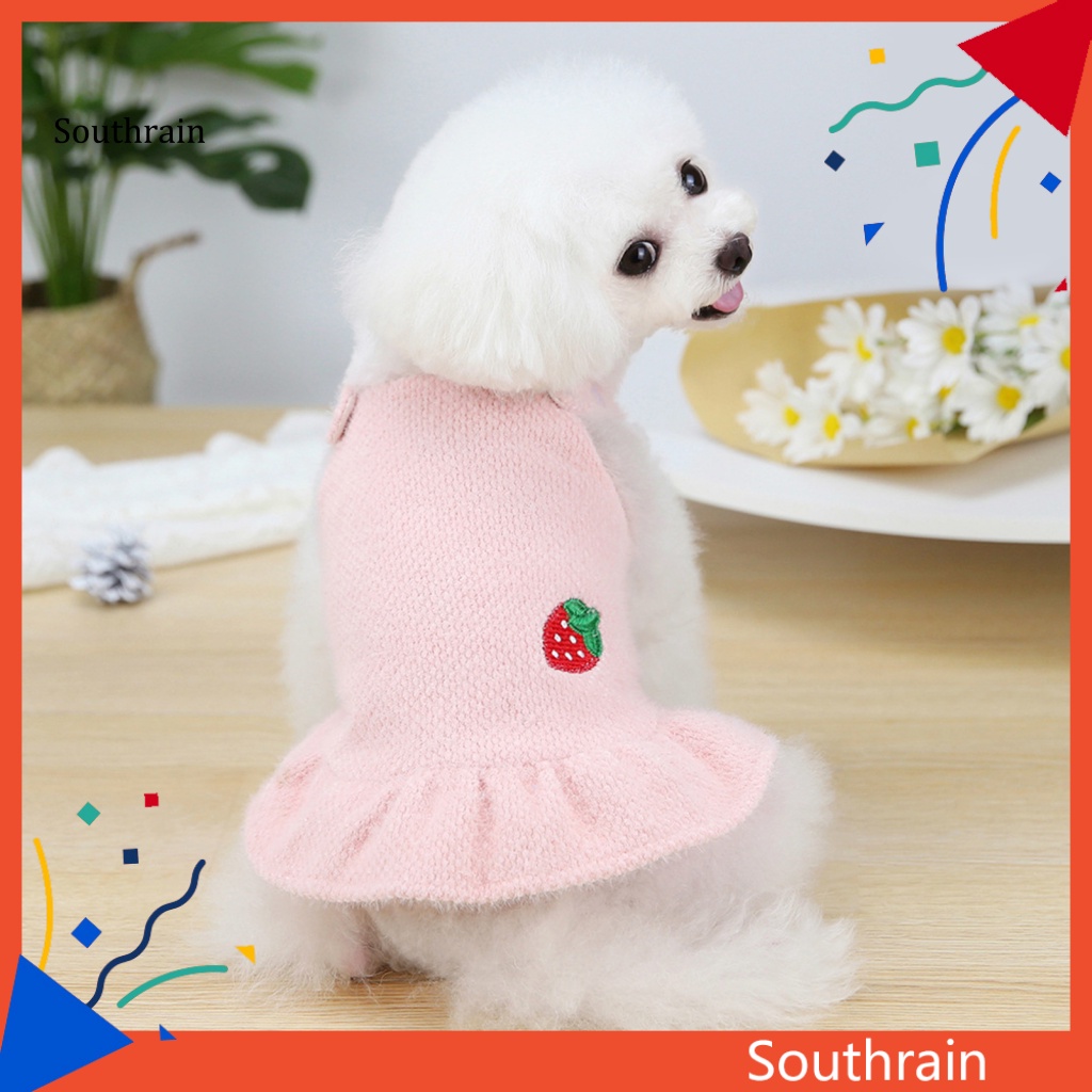 Áo Sweater Dệt Kim Dày Dặn Giữ Ấm Thời Trang Cho Cún Cưng