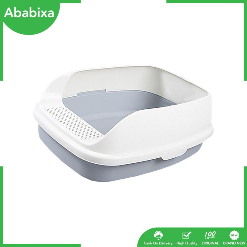 [Ababixa] Khay Đi Vệ Sinh Bán Kín Cho Mèo Cưng Trong Nhà