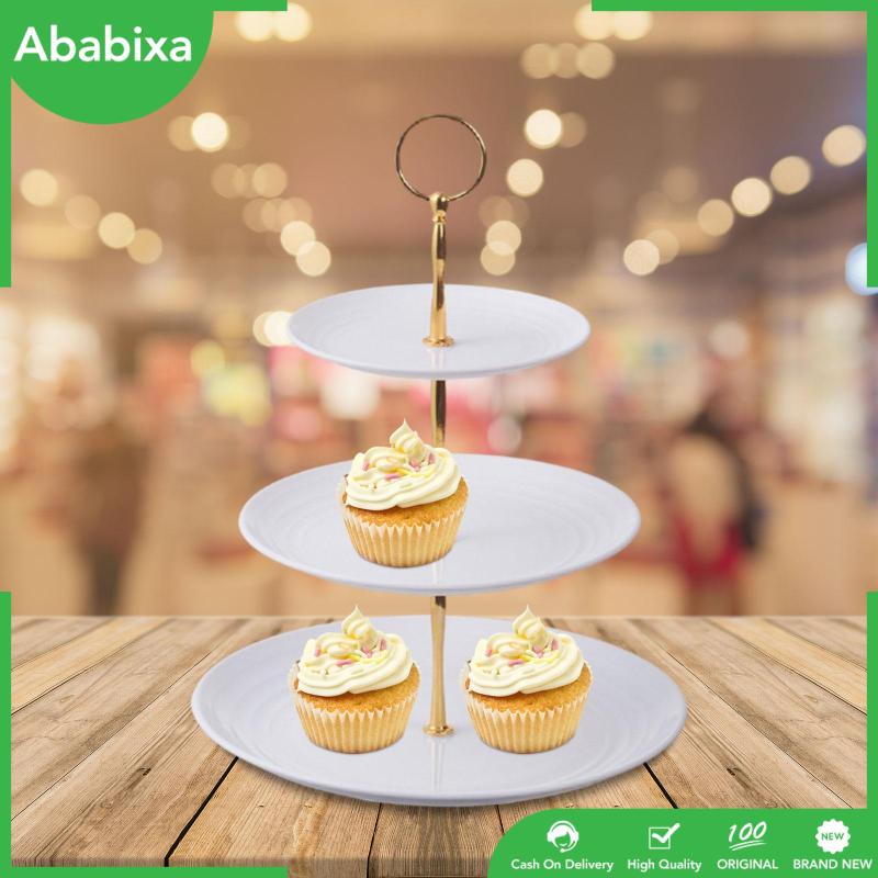 [Ababixa] Giá Đỡ Bánh Kẹo Trái Cây 3 Tầng Phong Cách Châu Âu Có Tay Cầm Cho Bữa Tiệc Gia Đình