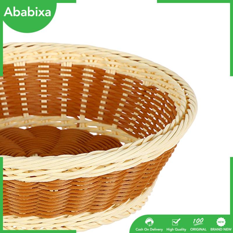 Rổ Tròn Đan Tay Thủ Công Đa Năng Đựng Trái Cây / Bánh Mì / Rau Củ Quả Trang Trí Nhà Hàng