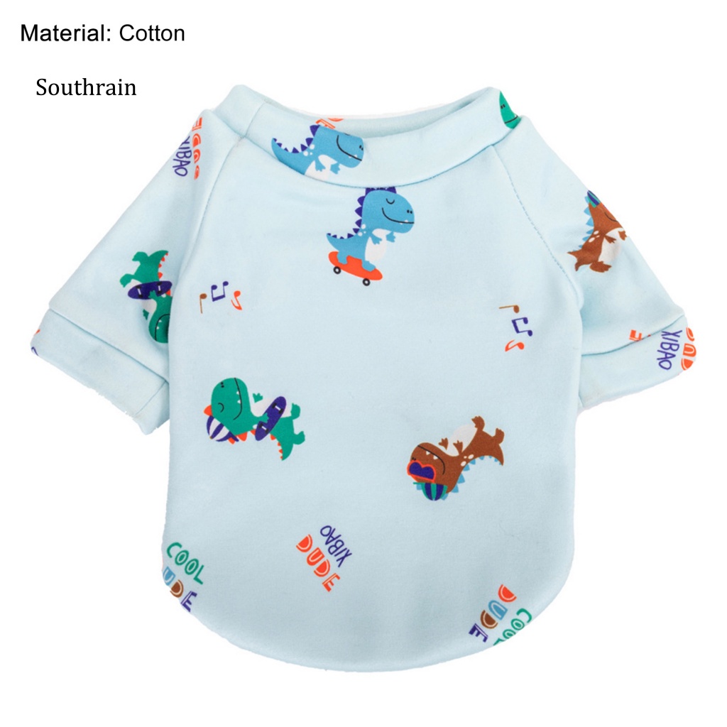 Áo Sweater Họa Tiết Động Vật Hoạt Hình Hai Tầng Thời Trang Cho Thú Cưng