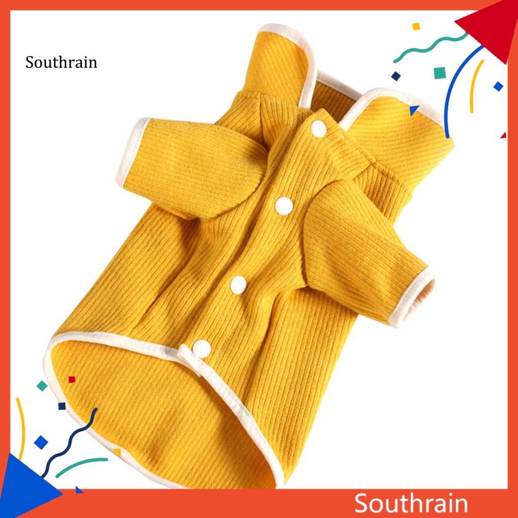 Áo Cardigan Dệt Kim Màu Trơn Thiết Kế Đơn Giản Cho Cún Cưng Trong Nhà