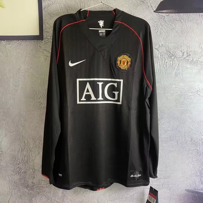 Áo Thun Đá Banh Tay Dài Size S-XXL 07-08 Phong Cách Vintage Cho Nam
