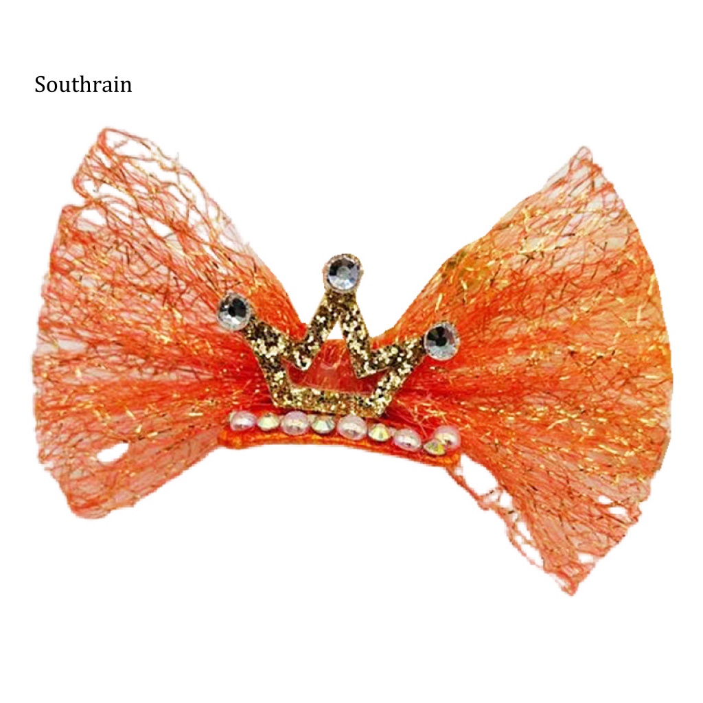 Kẹp Tóc Hình Vương Miện Có Đèn Led Cho Thú Cưng