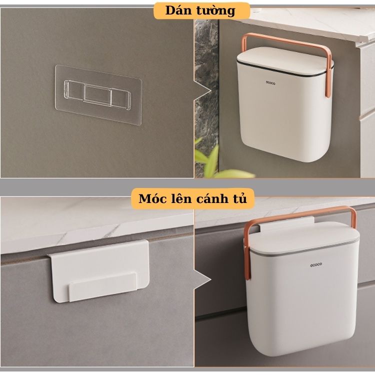 Thùng Rác ECOCO, Thùng Rác Treo Tường Tiện Lợi