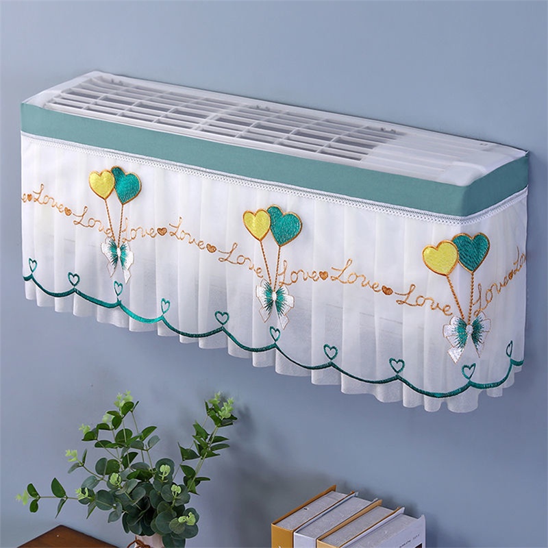 Vải Rèm Che Điều Hòa Chống Bụi Bẩn Họa Tiết Hoạt Hình Đáng Yêu Tấm che bụi bọc điều hòa vải ren dễ thương