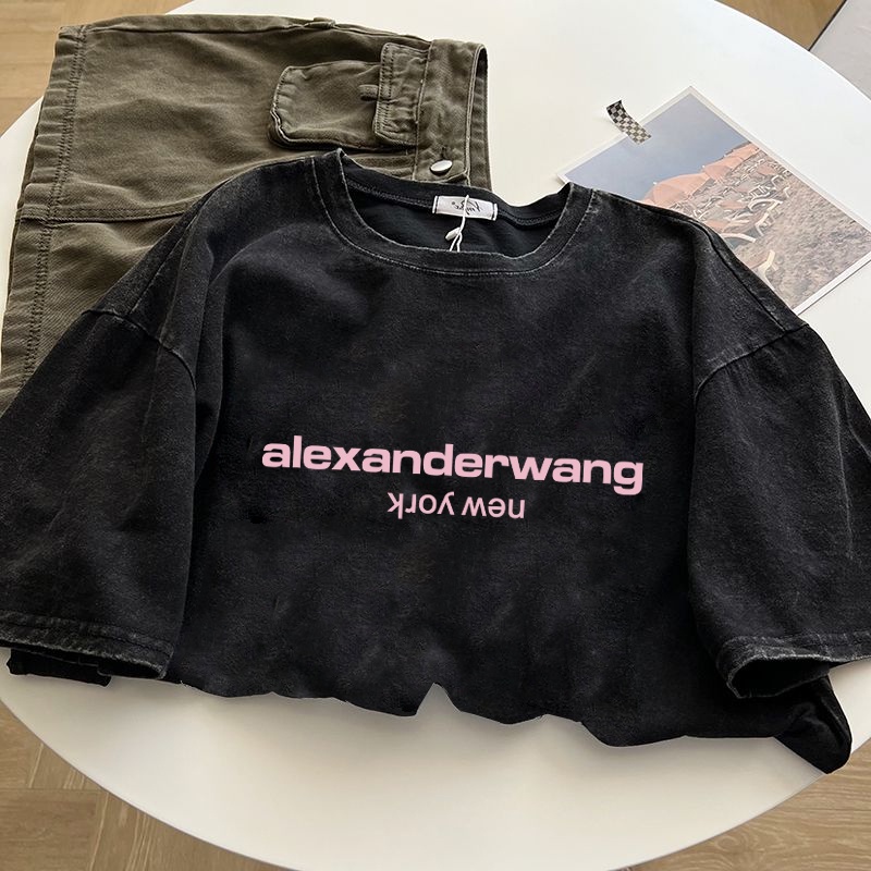 Áo Thun Tay Ngắn Dáng Rộng In Chữ Phong Cách Cổ Điển Thời Trang Cho Nữ