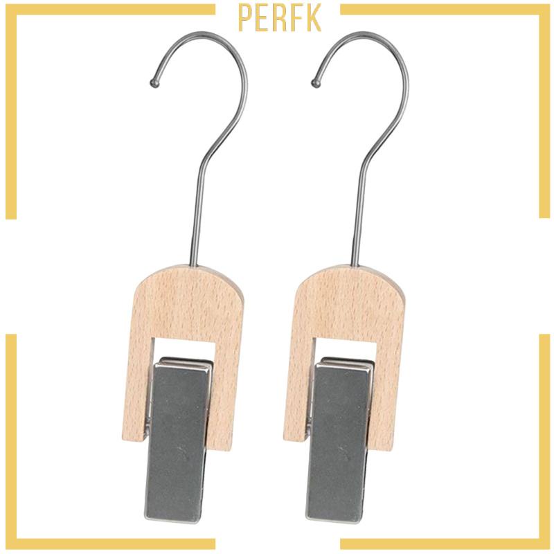 [Perfk] Móc Gỗ Treo Cà Vạt Thắt Lưng Quần Áo Sắp Xếp Gọn Gàng Cho Tủ