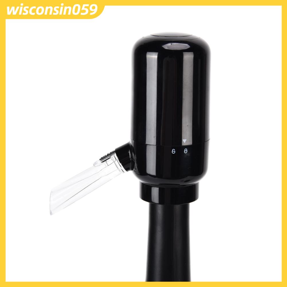 Wisconsin059 Điện Rượu Máy Sục Khí Đựng Di Động Thông Minh Tự Rót Đen Bình Có Đế Cho Nhà Hàng