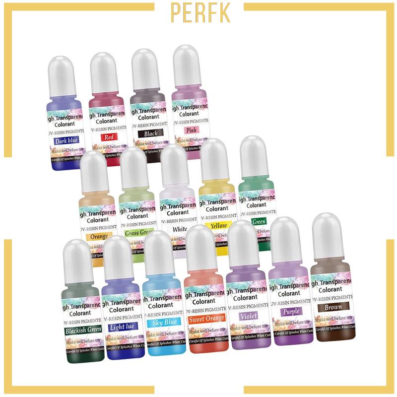 Bộ 16 Lọ Bột Màu Sắc Tươi Sáng 10ml Dùng Làm Đồ Thủ Công DIY