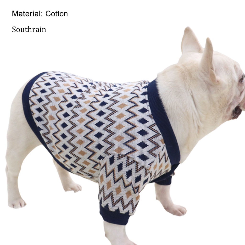 Áo Sweater Vải Cotton Siêu Mềm 2 Lớp Giữ Ấm Mùa Thu Cho Thú Cưng