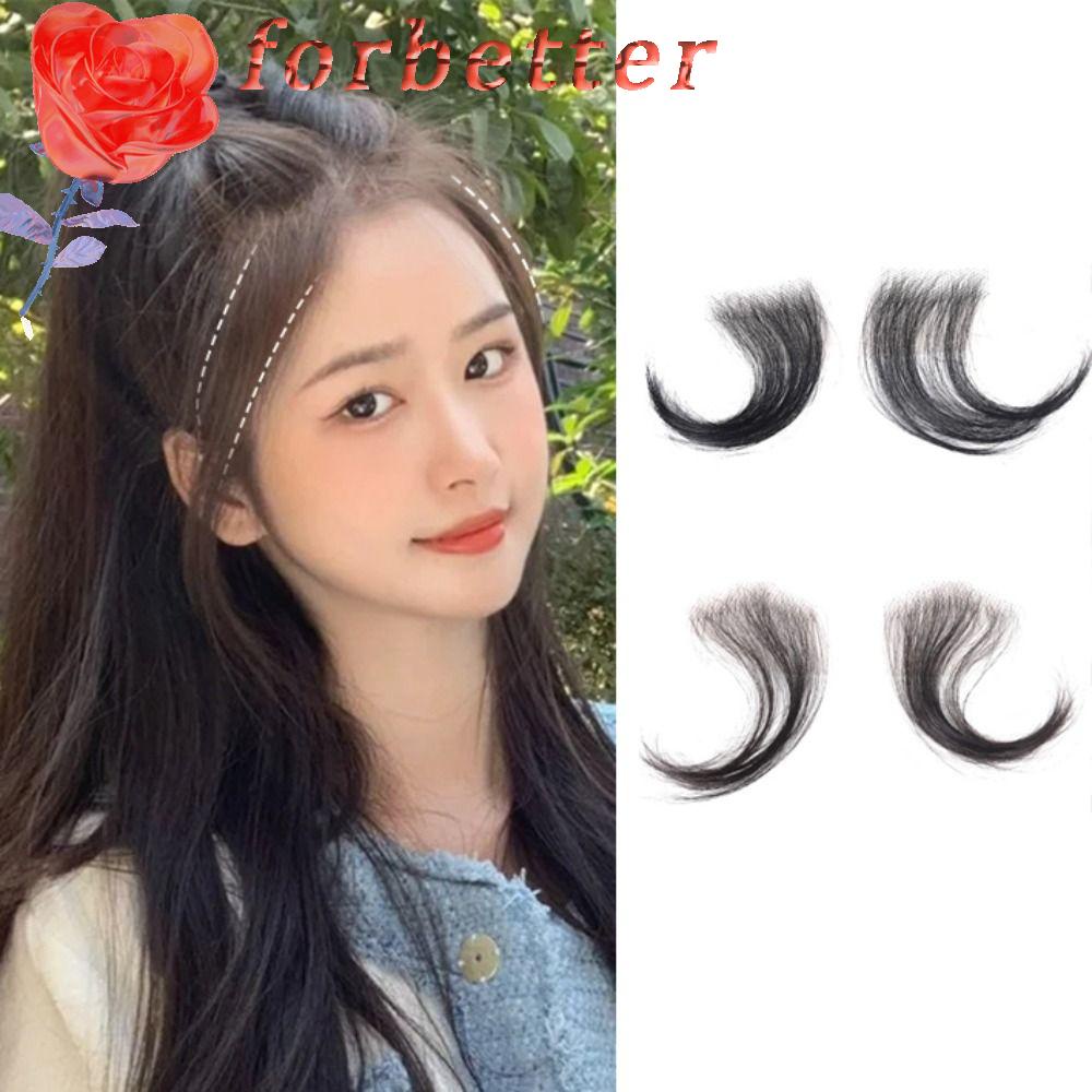 Mái Tóc Giả Màu Đen Tự Nhiên Không Đường May Dành Cho Nữ